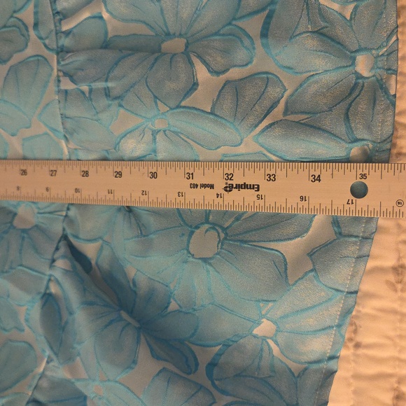 Beautiful Pomander Place Tiered Dress. Turquoise Blue Floral Print! Medium. - Picture 12 of 12